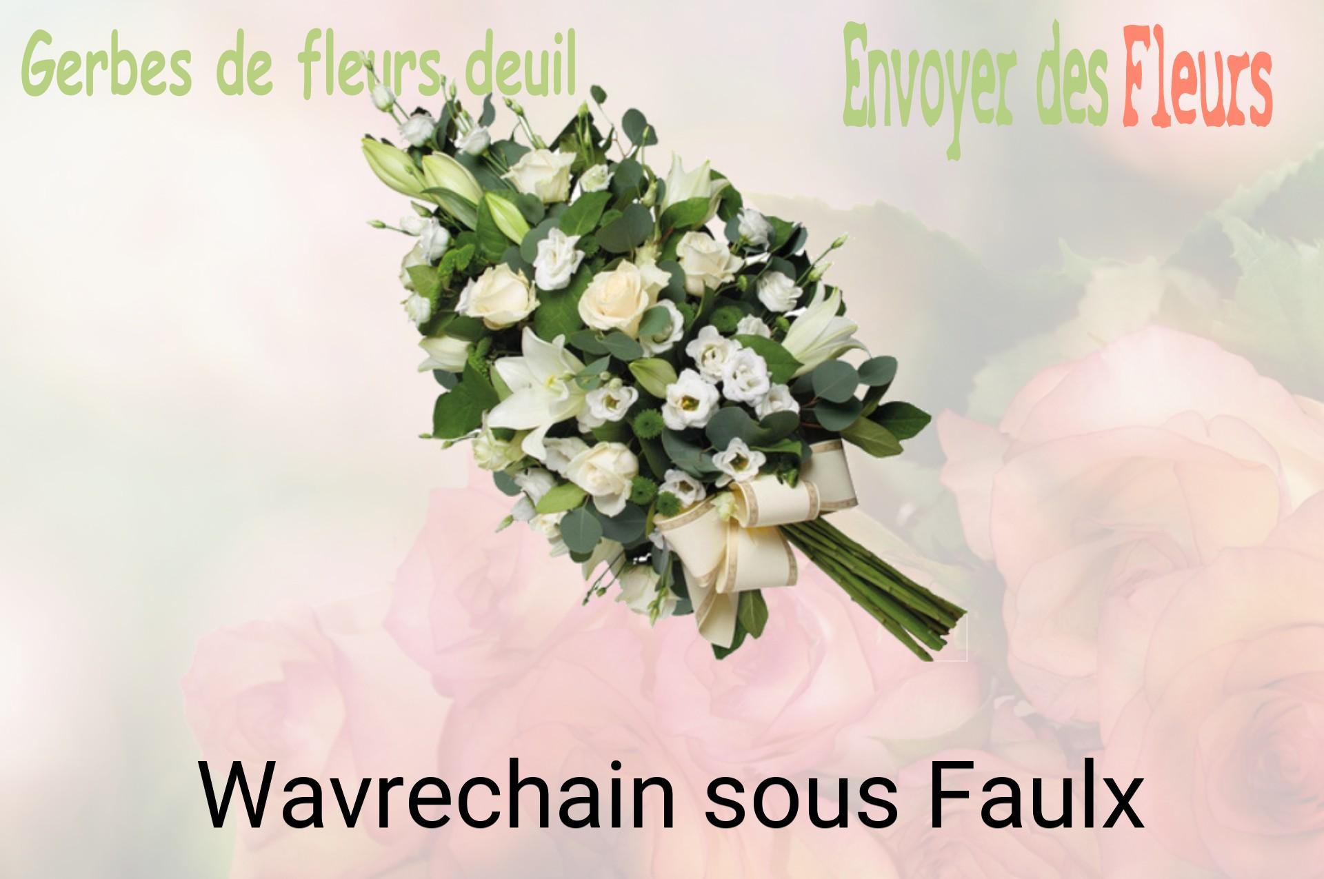 Gerbe de fleurs de deuil livrée à Wavrechain-sous-Faulx
